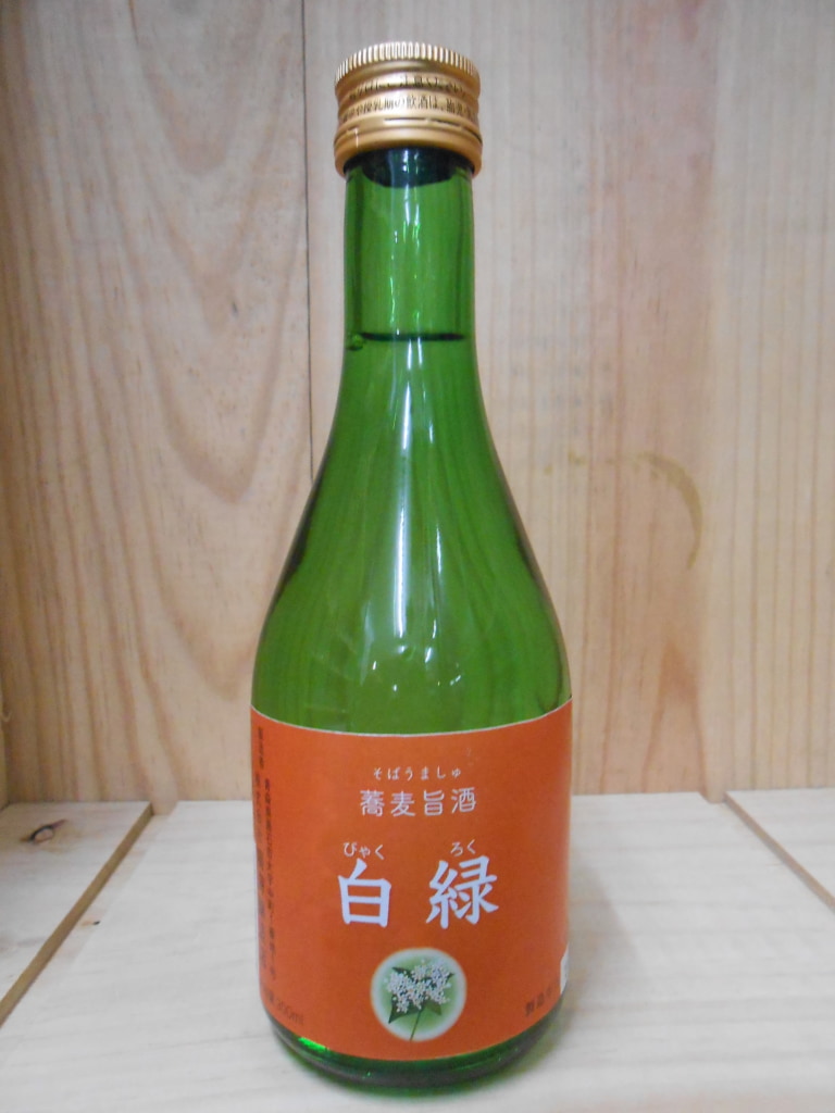 鳴海醸造　蕎麦旨酒　白緑