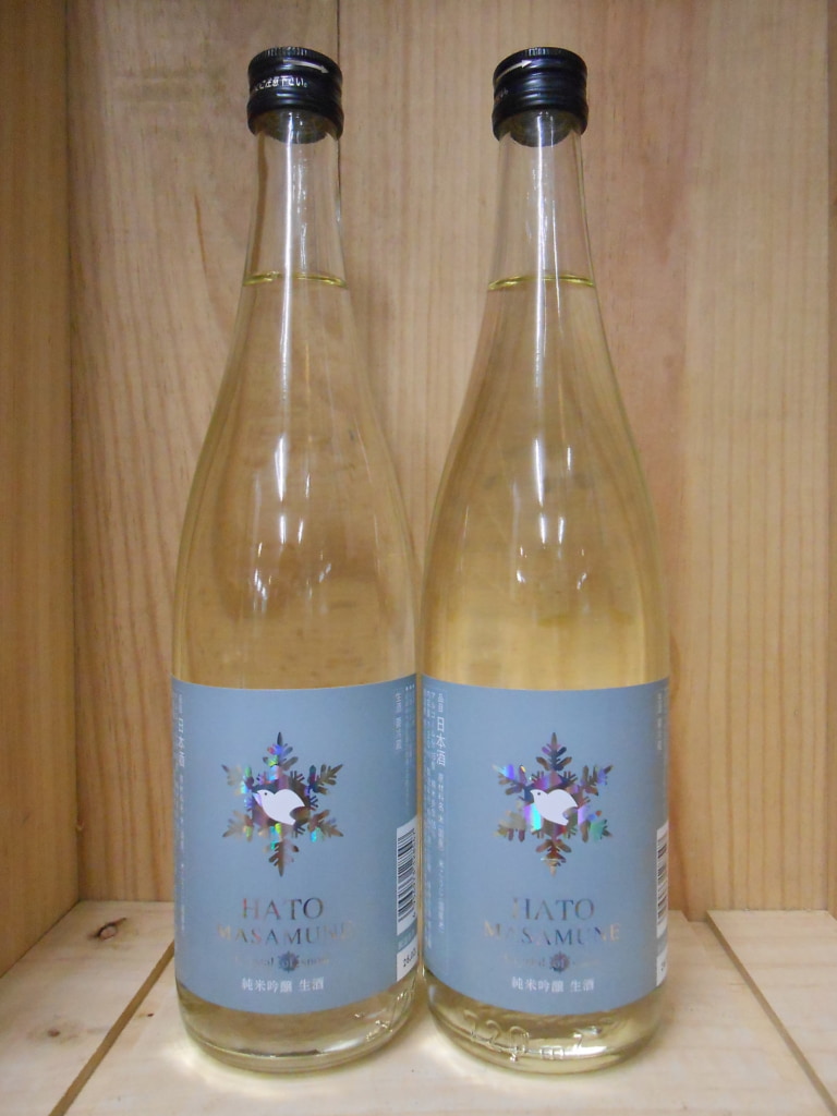 鳩正宗　クリスタルオブスノー　純米吟醸　生酒　華吹雪