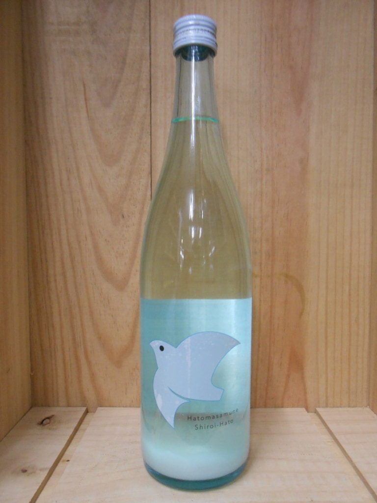 鳩正宗　純米吟醸　うすにごり吟烏帽子　白い鳩