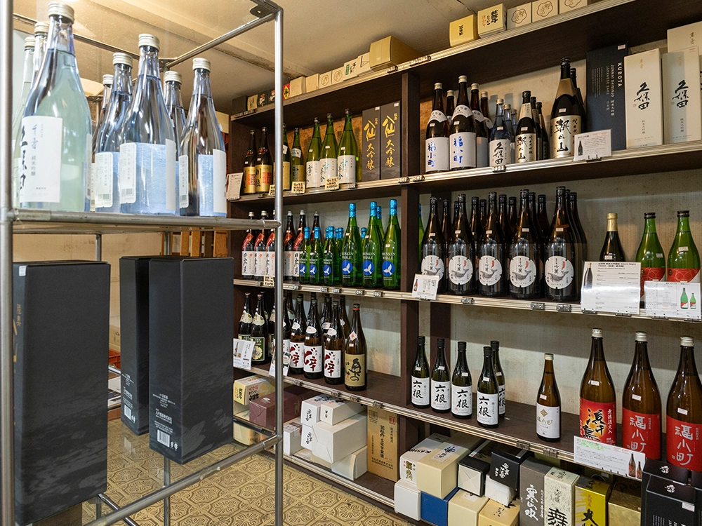 日本酒専用冷蔵庫の様子